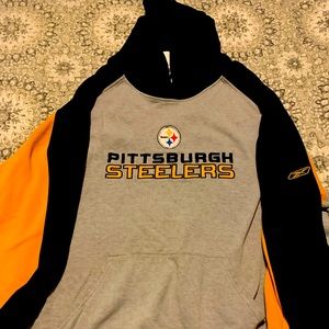 Pittsburgh Steelers Reebok sideline pullover hoodie. 2009 era